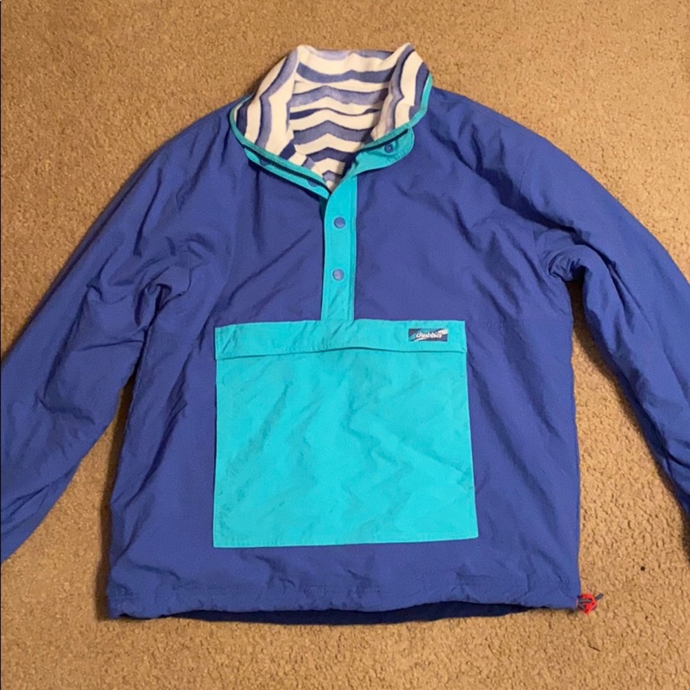 Chubbies reversible 1/2 zip jacket